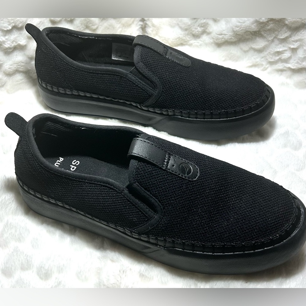 Black Sperry Plushstep Loafers women’s size 7.5
